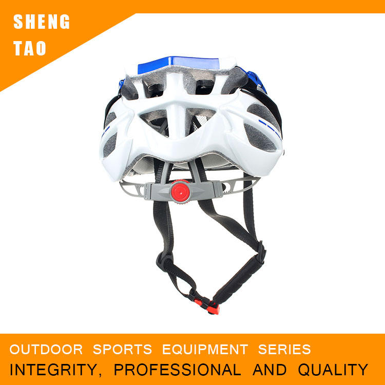 Классический велосипедный шлем сине-белого цвета, легкий велосипедный шлем